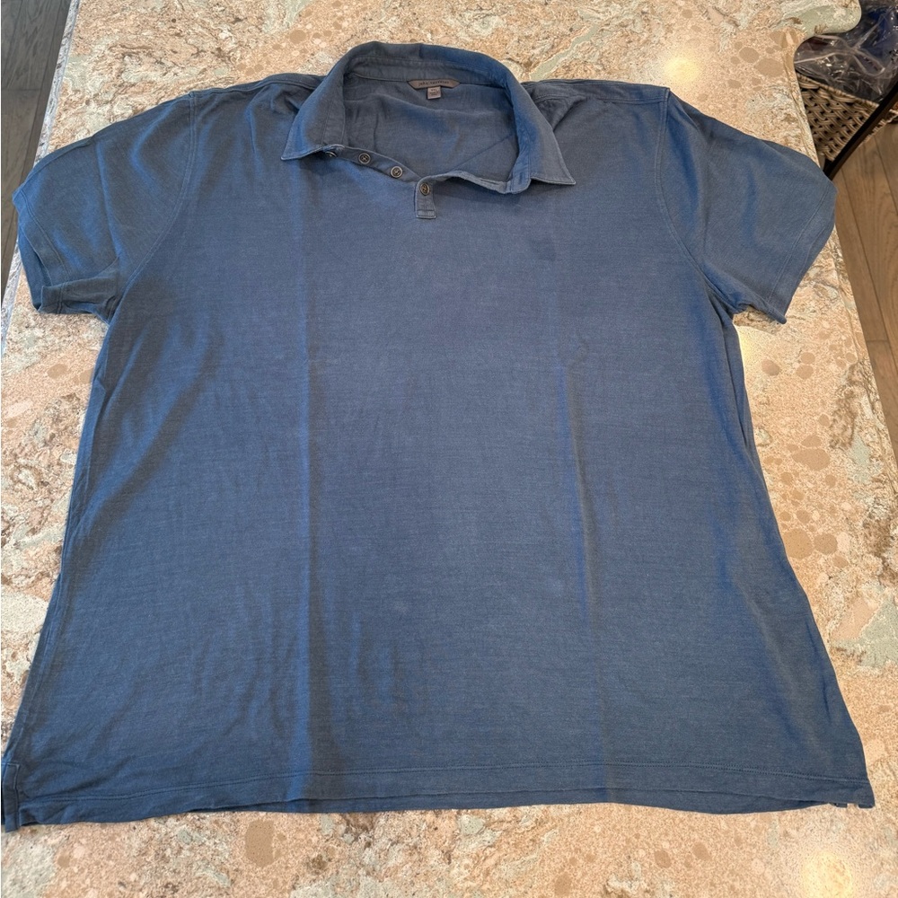 Men’s John Varvatos Size XXL Blue Polo